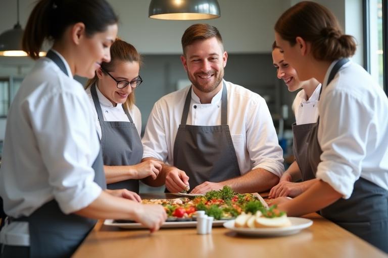 Photo of Sunrise Bites Hospitality team working