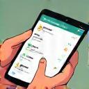 Illustration of browsing menus on a tablet